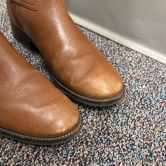 Tory Burch Jolie Riding Boot Size 10.5 Brown Leather - Picture 5 of 6